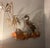 Mid-Century Modern Vintage Mid-Century Mixed Metal Heron Egret Wall Sculpture Brass Copper Water Lilies Reeds Brutalist MCM Art For Sale - Image 3 of 3