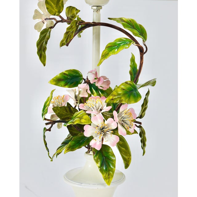 Italian Hand Painted Table Lamp, 1950s For Sale - Image 9 of 18