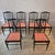 Scandinavian Modern Model Charlotte Dining Chairs in Black Lacqured Wood from Asko, 1960s, Set of 6 For Sale - Image 3 of 18