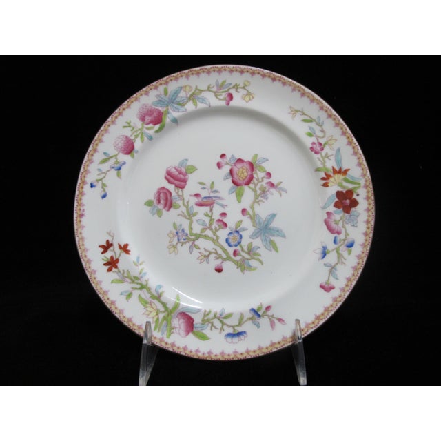 Royal Doulton Ito Smooth E2929 Exotic Song Bird 8" Salad Plate Set of 6 For Sale In Portland, OR - Image 6 of 10