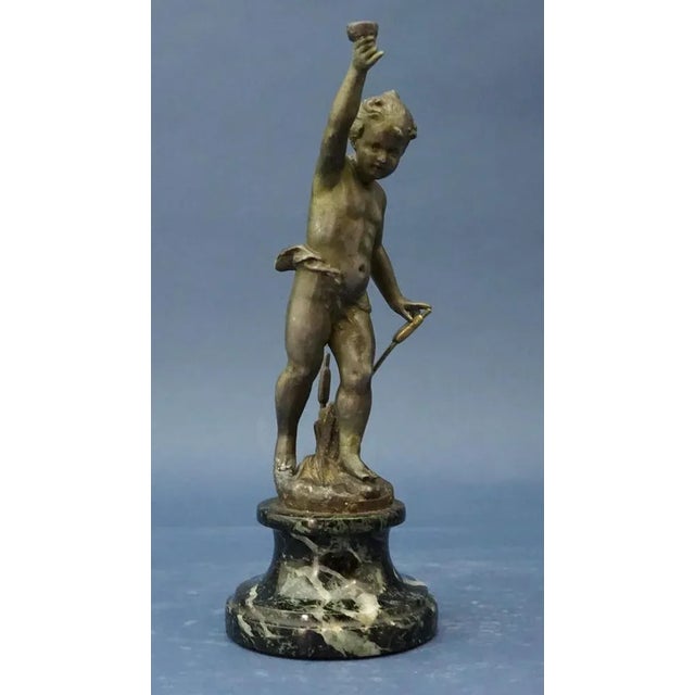 Item description: Fabulous, beautiful sculpture in white bronzed metal, not pewter or antimony, but white metal, a type of...