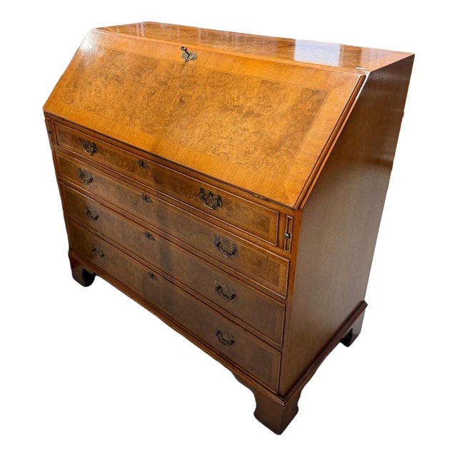 Vintage Walnut Secretaire, 2000s For Sale