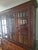 Wood 1950s Stickley-Style Mission Oak Lighted China Cabinet Hutch | Arts & Crafts Buffet For Sale - Image 7 of 8