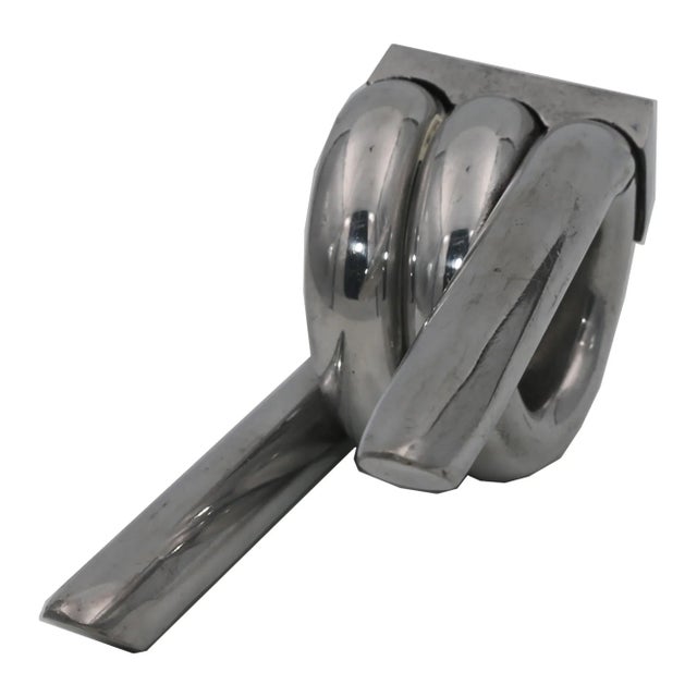 Metal Vintage Chrome Barbed Wire Effect Coat Hook For Sale - Image 7 of 9