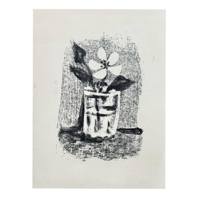 Pablo Picasso, Flowers in a Glass N°6, 1947, Original Lithograph For Sale