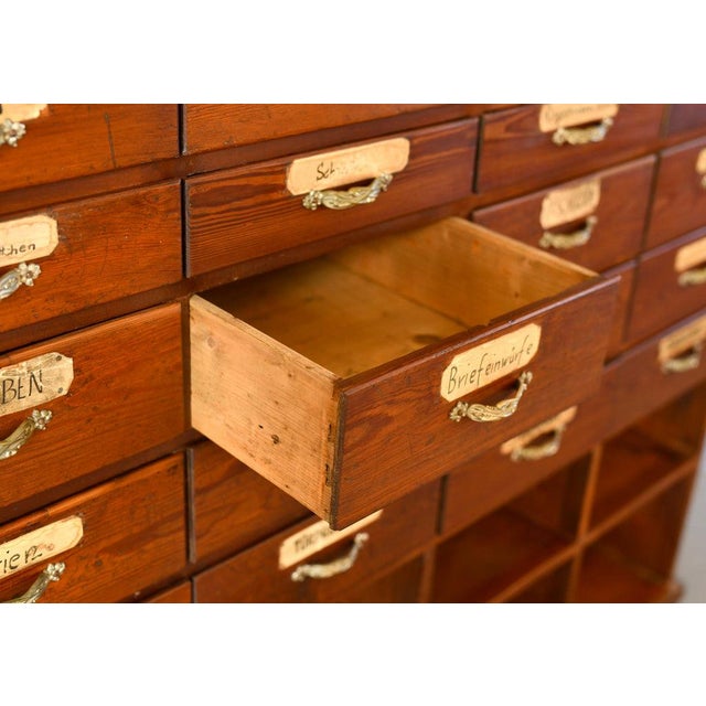Brown Art Nouveau Ironmongers Drawers, 1890s For Sale - Image 8 of 15