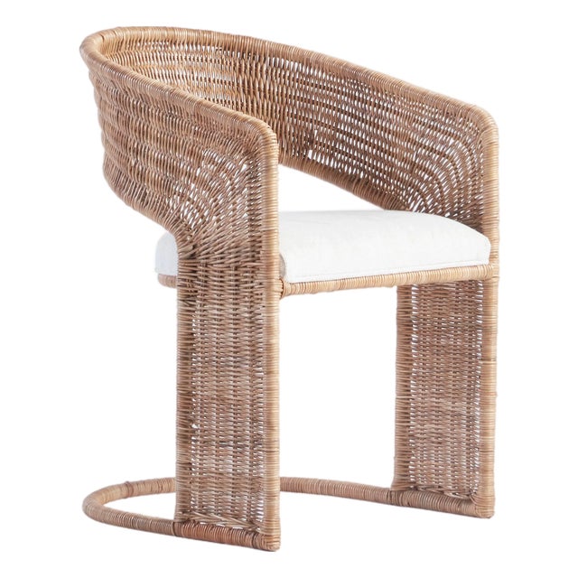 Healdsburg Dining Chair with Linen Seat For Sale