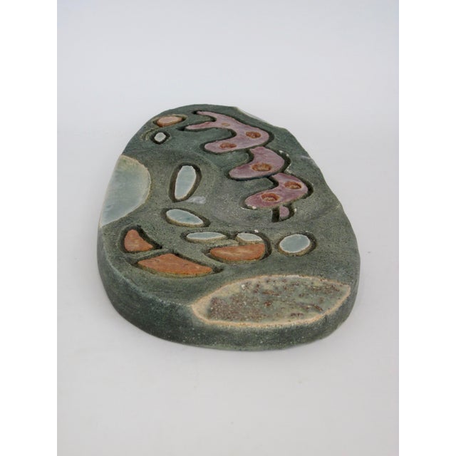 Green 1960s Studio Made Biomorphic Ceramic Sculpture For Sale - Image 8 of 12