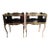 Chinoiserie Mercury Glass Side Black Lacquer Tables, European Crossroads, John Richard, a Pair For Sale