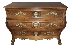 Bordeaux Style Walnut Commode, 18th-Century
