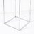 Mid-Century Modernist Minimal Rectilinear Chrome Pedestal With Glass Top For Sale - Image 10 of 10