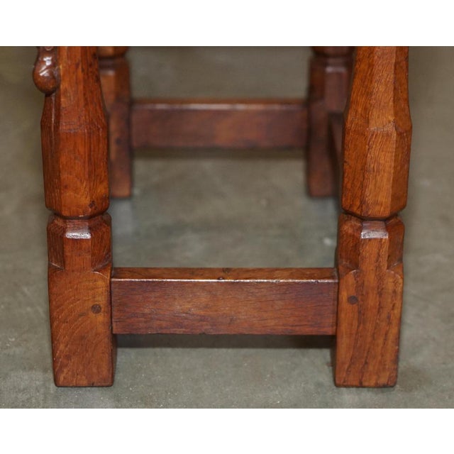 Vintage Burr Oak Stools, 1930s, Set of 2 For Sale - Image 12 of 18