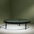 This Black Round Coffee Table with Structured Glass by Janni van Pelt for MyHome, features a frame made from black steel,...