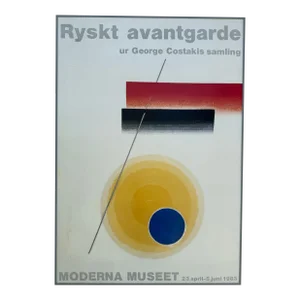 1983 Ivan Kliun, Russian Avant-Garde, Moderna Museet, Malmo Exhibition Print