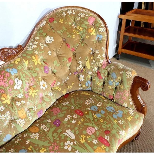 Yellow Restoration Period Small Cherry Ear Sofa For Sale - Image 8 of 18