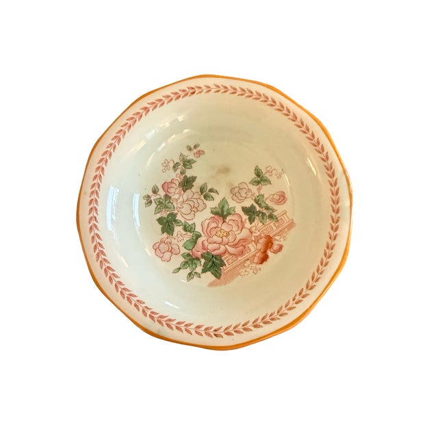 William Adams and Company Vintage Adams Calyx Ware Metz English Ironstone Berry Bowls, Set of 7 For Sale - Image 4 of 18
