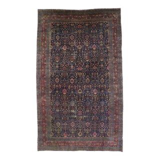 Early 20th Century Antique Persian Kerman Rug Oversized, 11'00 X 18'06 For Sale
