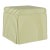Skirted Storage Ottoman in Candy Stripe Olive Oga For Sale