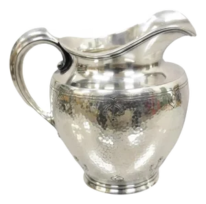 Antique Reed & Barton 5470 1/2 Arts & Crafts Silver Plated Water Pitcher
