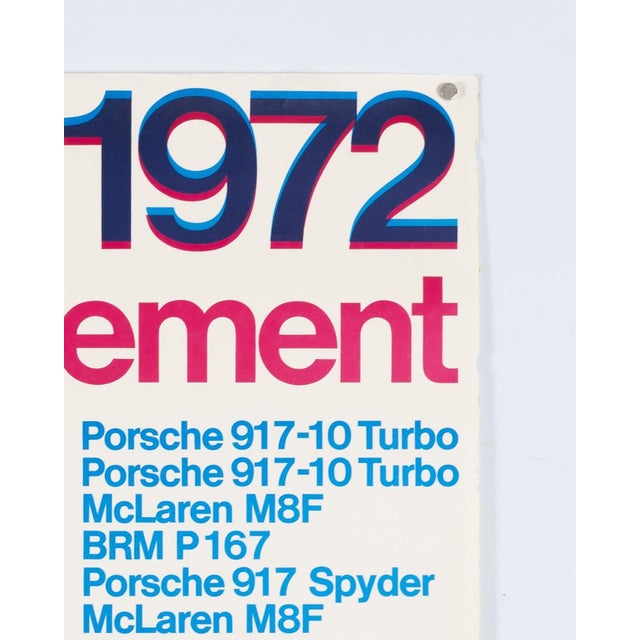 Yellow Original Porsche Poster by Edgar Dambacher, 1981 For Sale - Image 8 of 9