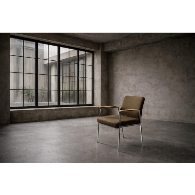 Mid-Century Modern German Brown Conference Chair from Drabert, 1970s For Sale - Image 9 of 18