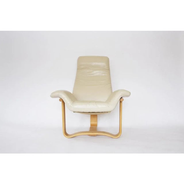 Ingmar Relling Vintage Scandinavian Beige Manta Lounge Chair by Ingmar Relling for Westnofa, Norway, 1970s For Sale - Image 4 of 10