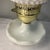 Farmhouse Vintage White Hobnail Milk Glass Hurricane Boudoir Lamp For Sale - Image 3 of 8