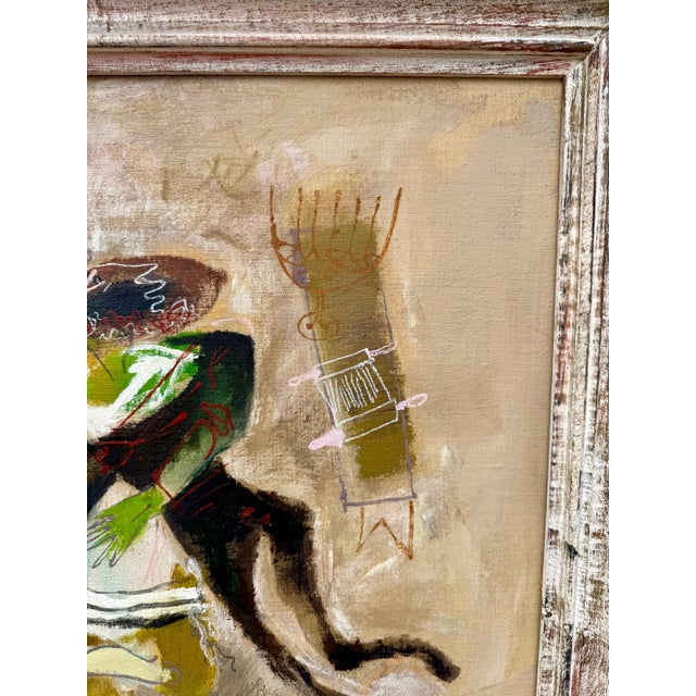 William Gropper, Large Oil Painting Klezmer Wedding Rabbis Judaica WPA Jewish Art William Gropper, c.1940's For Sale - Image 14 of 16