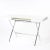 Contemporary Cosimo Desk with White Mat Lacquered Top & Chrome Frame by Marco Zanuso Jr. for Adentro, 2017 For Sale - Image 3 of 14