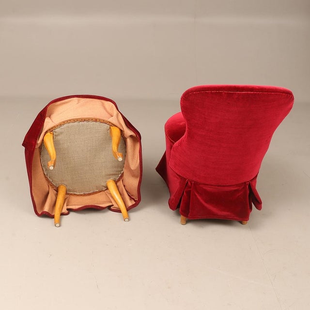 Swedish Emma Chairs, 1930s, Set of 2, in Good conditions. Designed 1920 to 1949