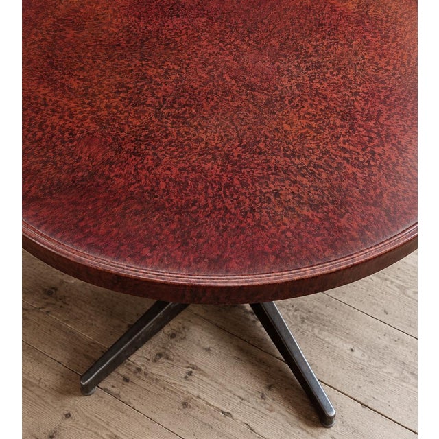 1940s 20th Century Modernist English Coffee Table in Bakelite and Metal, 1940s For Sale - Image 5 of 6
