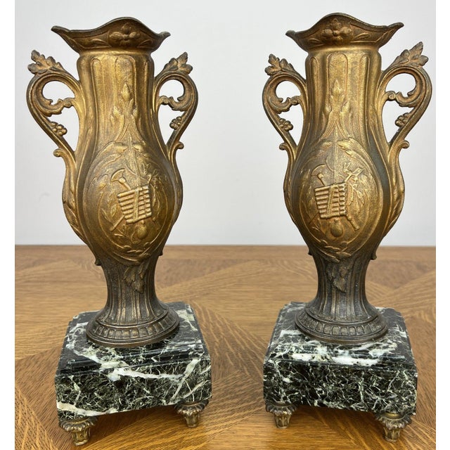 Vintage French Style Marble Clock For Sale - Image 15 of 18