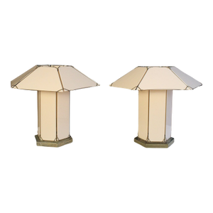 1950s Gustav Stickley Style Table Lamps - a Pair