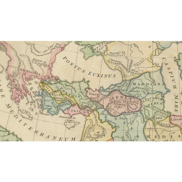 Black Antique Map of the Ancient Middle Eastern Empire, 1817 For Sale - Image 8 of 10
