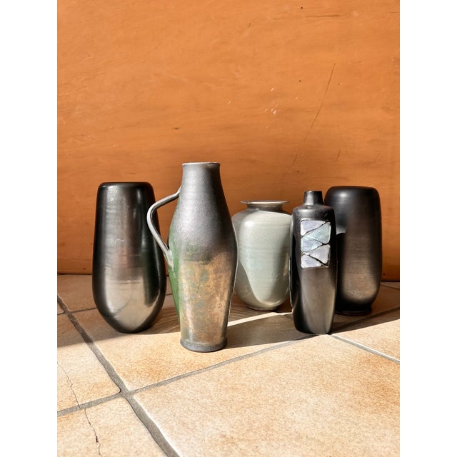 Studio Ceramic Art Henkel Vase by Josef Höhler for VEB Kunst Keramik Friedrichsroda KKF, Germany, 1950s For Sale - Image 10 of 11