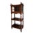Antique English Display Cabinet Narrow Bookcase Étagère Glass Walnut C1920 For Sale