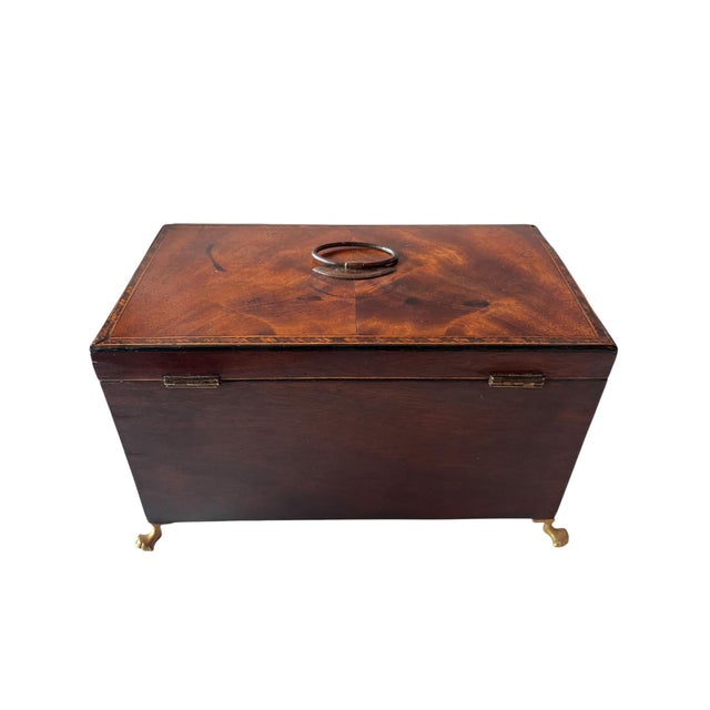 Brown Georgian Mahogany Tea Caddy, Circa 1800 For Sale - Image 8 of 8