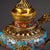 Metal 1980s Gilt Bronze & Cloisonné Dragon Teapots / Ewers - Turquoise Enamel - a Pair For Sale - Image 7 of 10