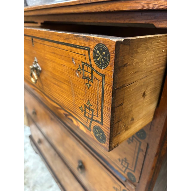 Antique Irish Pine Chest of Drawers For Sale - Image 12 of 12