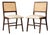 Set of 2 Chairs in Caviuna wood & Leather, Forma, 1950s - Lot 176 For Sale