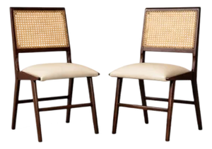 Set of 2 Chairs in Caviuna wood & Leather, Forma, 1950s - Lot 176