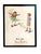 Charming pair of vintage illustrated educational prints featuring two children in playful outdoor scenes with accompanying...