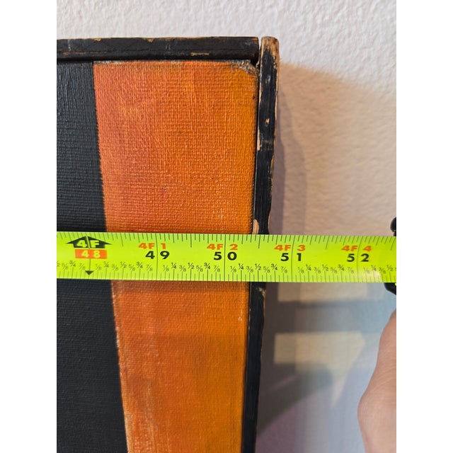 Red 1950s Bold Abstract by Fredric Karoly For Sale - Image 8 of 11