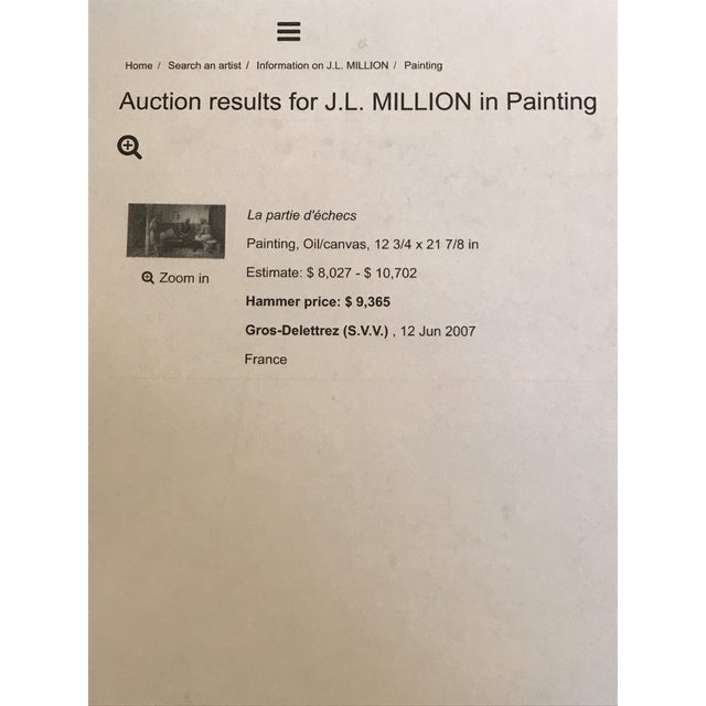 Green Late 19th Century French Impressionist Landscape Oil Painting by JL Million, Framed For Sale - Image 8 of 9