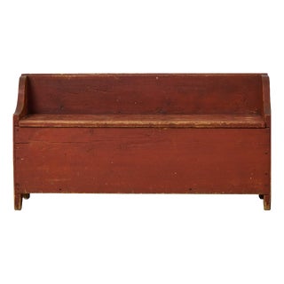 Antique Swedish Folk Art Bench, 1800s For Sale