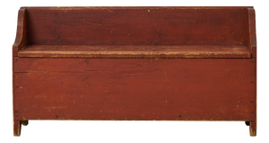 Antique Swedish Folk Art Bench, 1800s