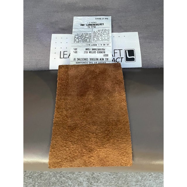 Traditional Wingback Executive Chair From Leathercraft For Sale - Image 13 of 13