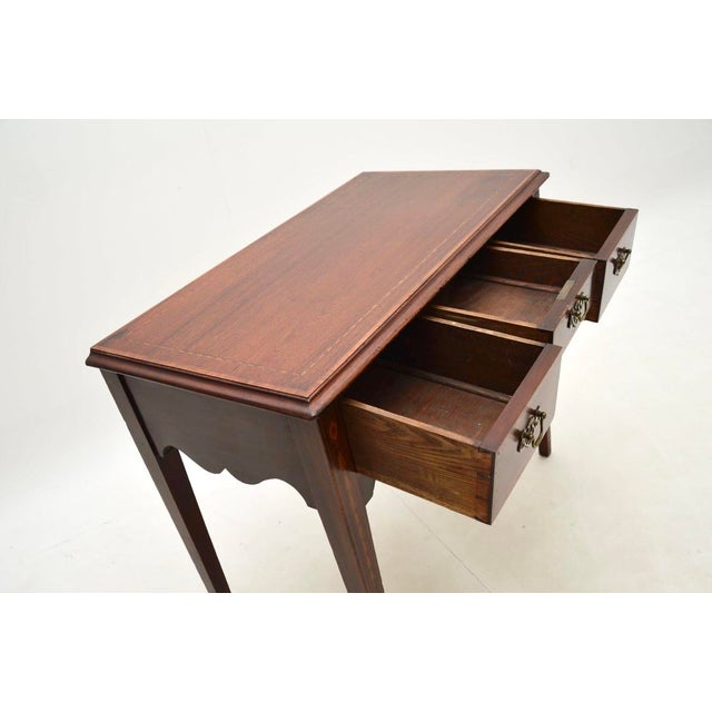 Antique Georgian Lowboy Side Table, 1790s For Sale - Image 9 of 11