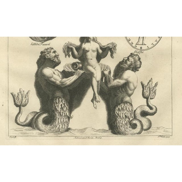 Early 18th Century Bernard de Montfaucon, Mythological Figures, 1721, Engraving on Paper For Sale - Image 5 of 9