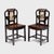 Brown Shanghai Deco Marble Back Chair, C. 1930 For Sale - Image 8 of 8